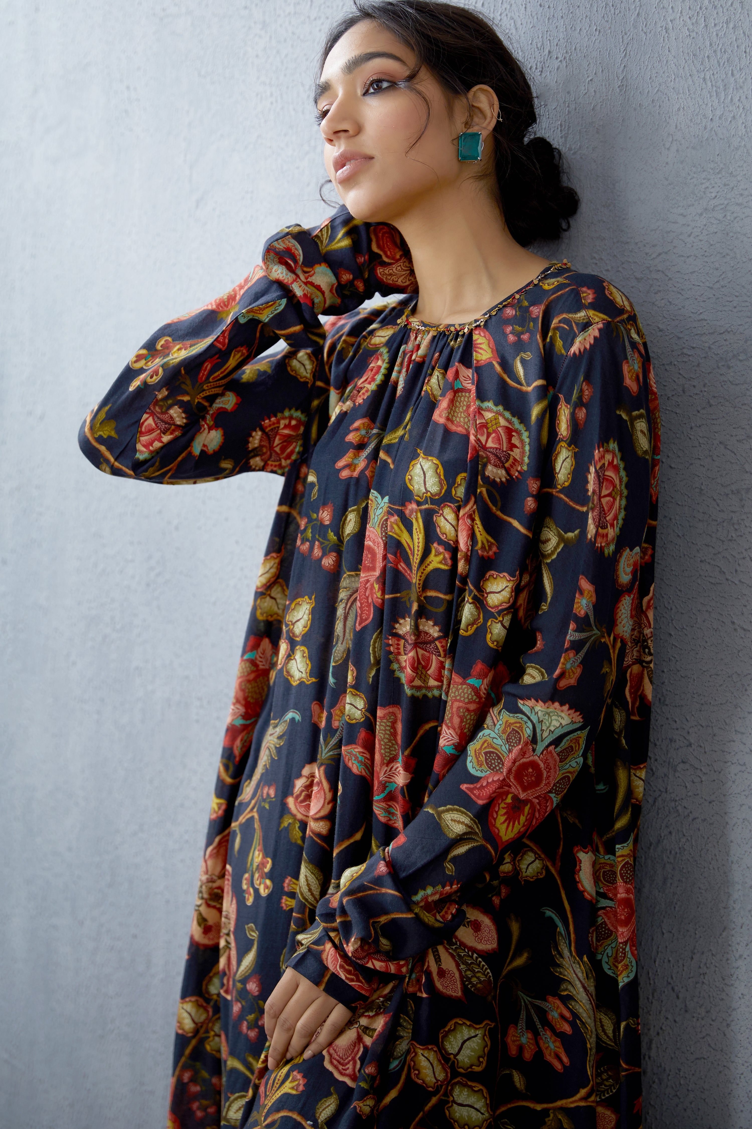 Nisha Jaal Chintz Amrut Maxi Dress