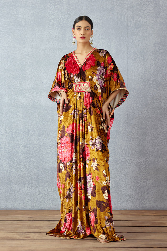 Aftaabi Baruni Makhmal Kaftan