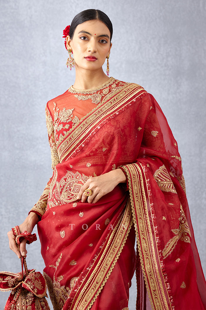 Sindoori Taashi Saree