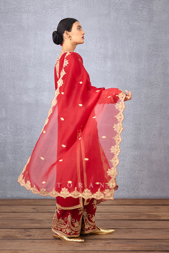 Sindoori Pushti Odhni