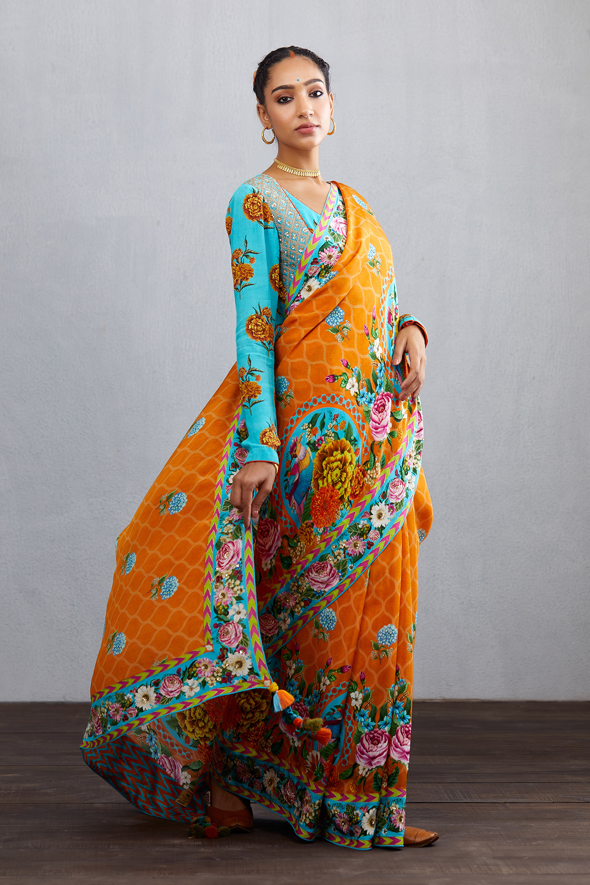 Snigdha Bhasin in our Santree Variyam Eshani Saree Set