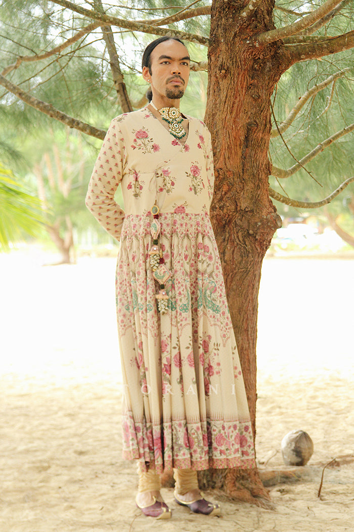 Vimal Shahen In Our Customized Kasturi Chintz Bulleya Angarakha Set