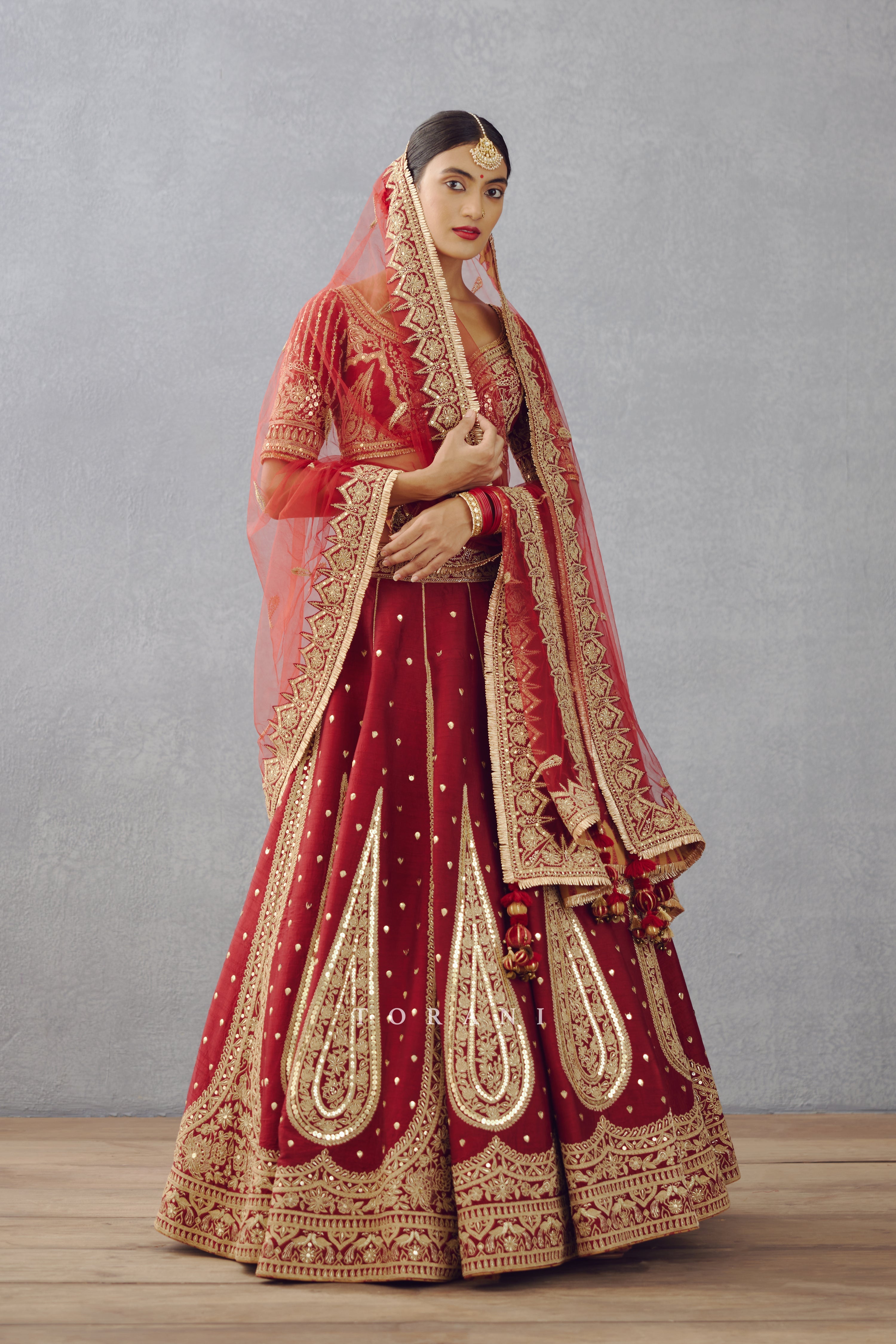 Vasudha Roy in our Sindoori Suhani Lehenga Set