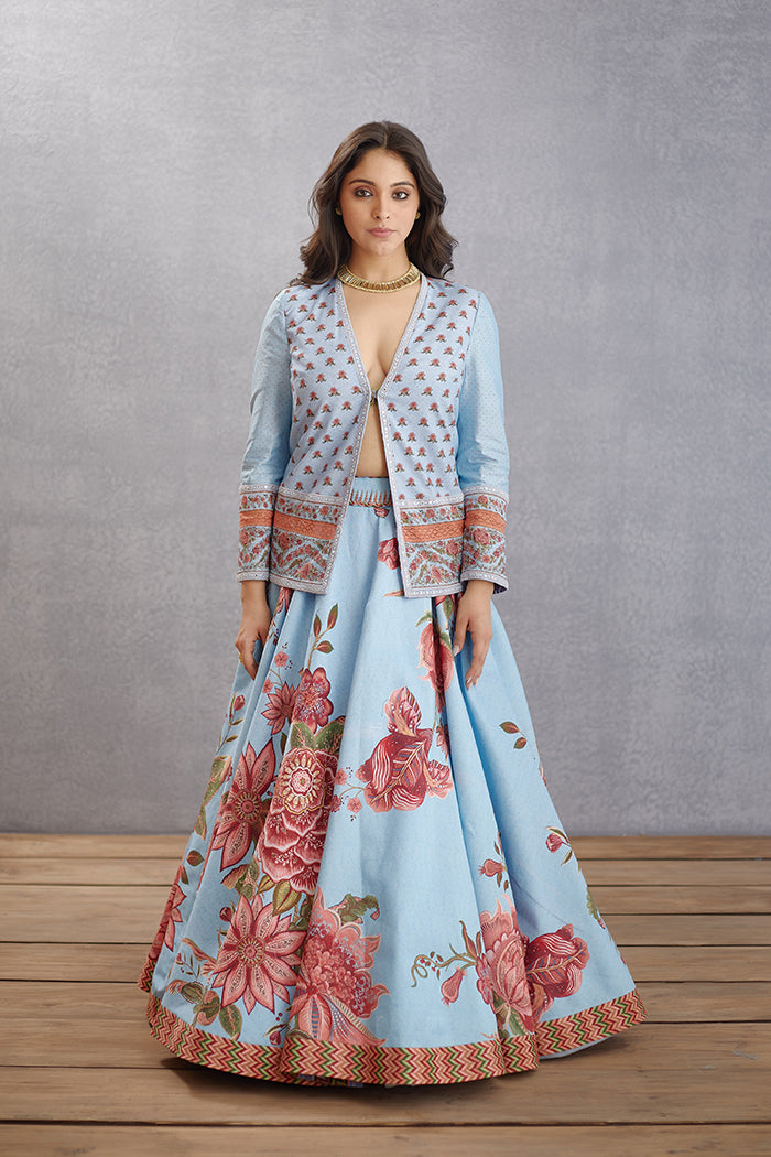 SAMSARA GOONCHA LEHENGA SET by Torani