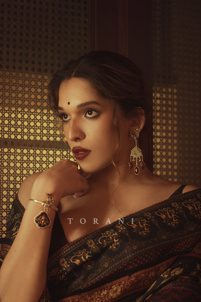 Trinetra Haldar gummaraju in Gulghast Arwa Saree by Torani