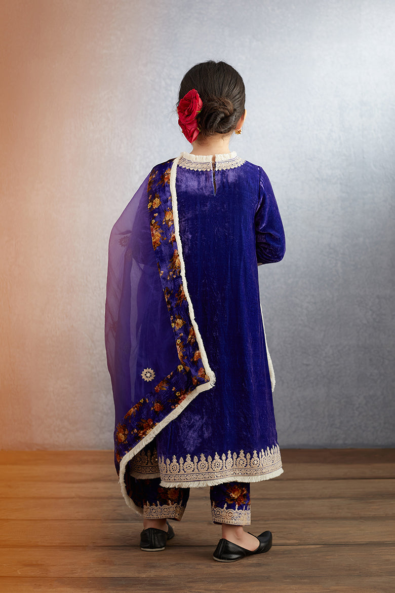 Jamuni Gulnaz Makhmal Kurta Set