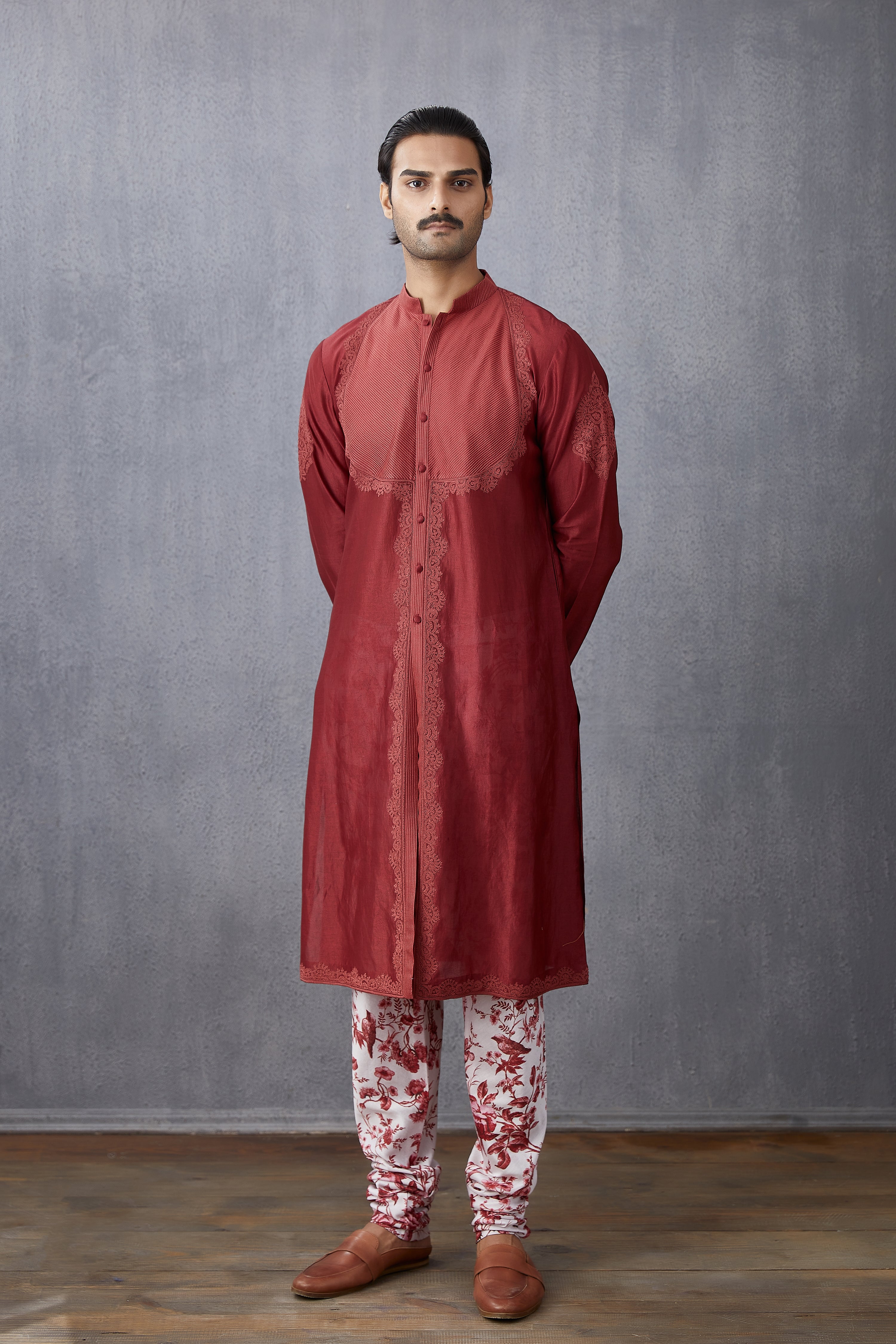 Bhuri Chanderi Rahil Kurta Set