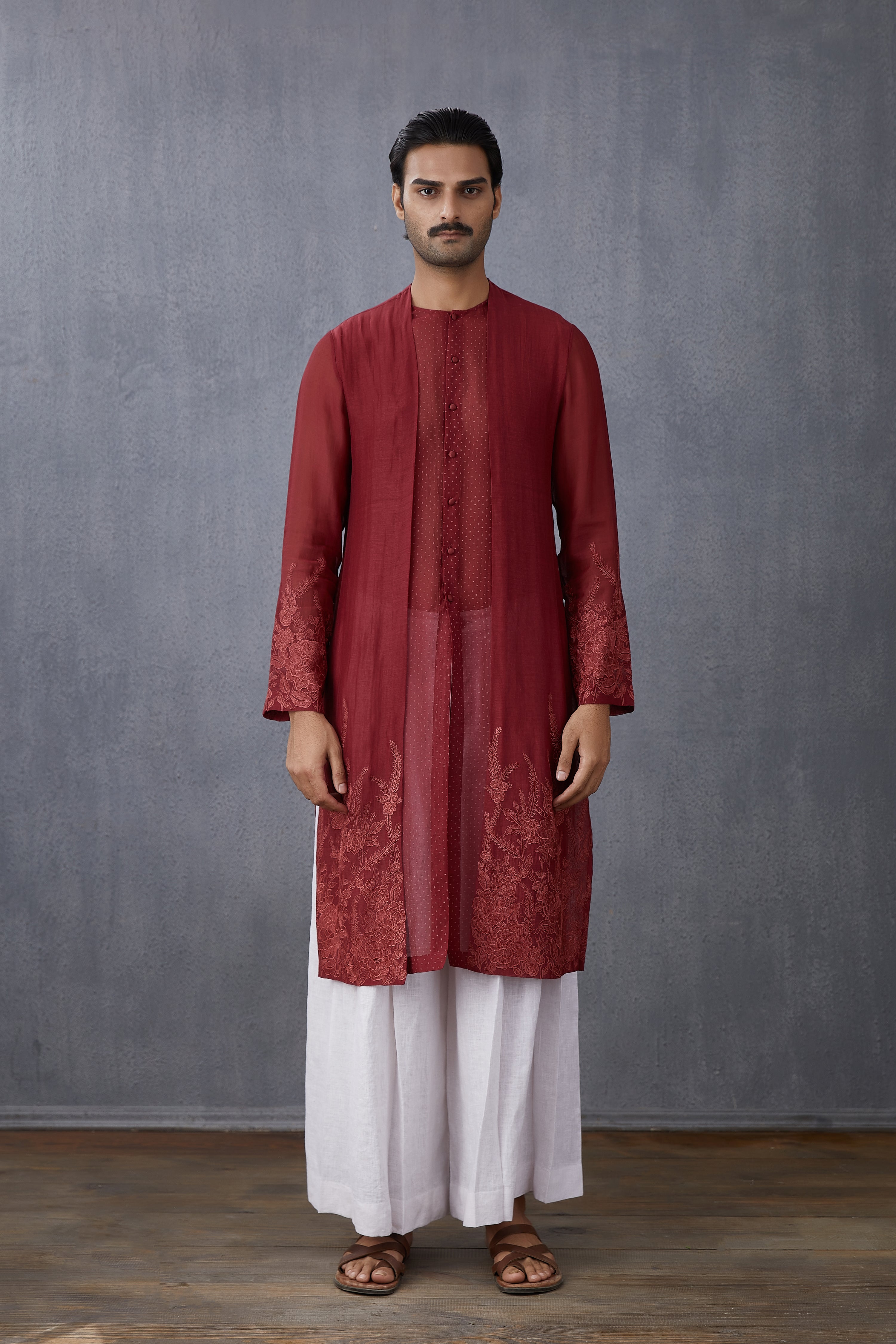 Bhoori Chanderi Mirziya Kurta Set