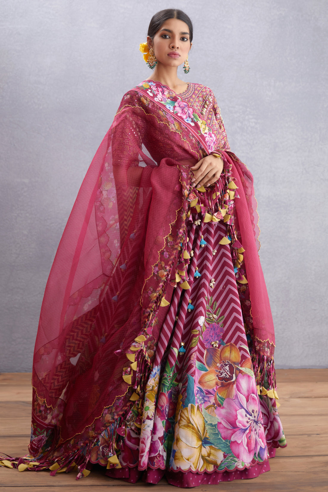 Manika Saadat Gul Lehenga Set