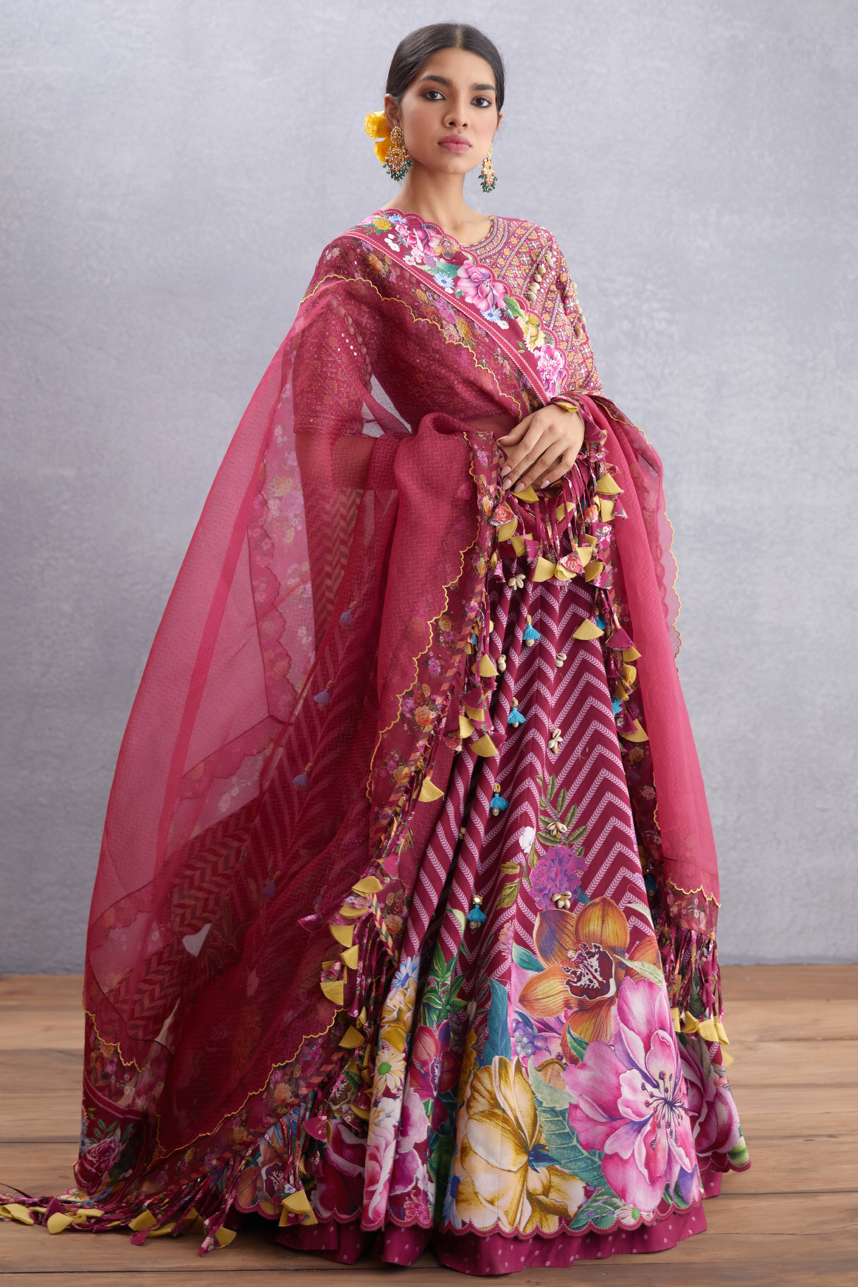 Manika Saadat Gul Lehenga Set