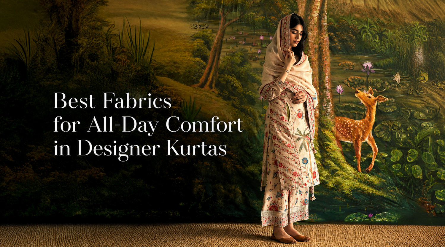 Best Fabrics for All-Day Comfort in Designer Kurtas