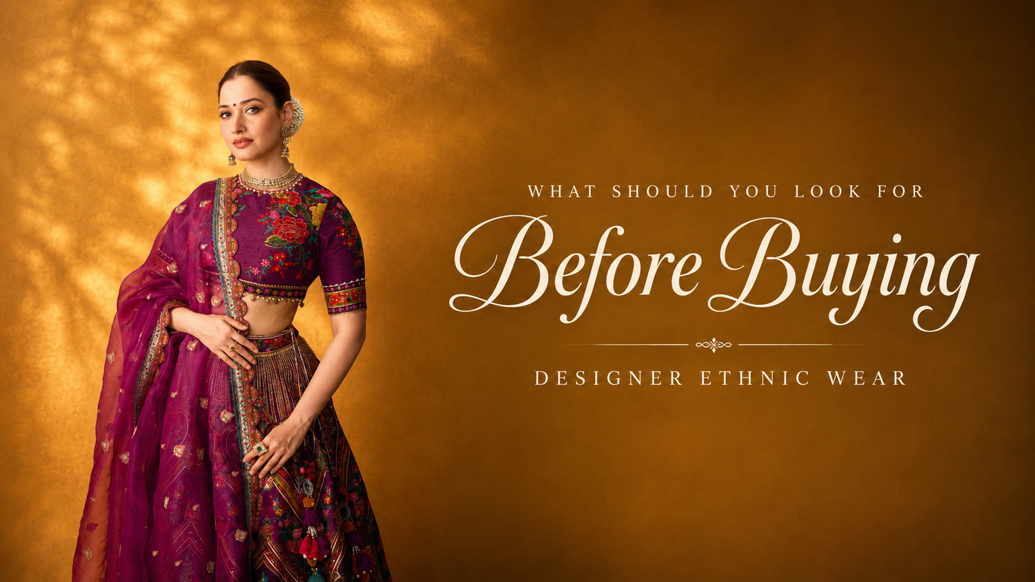 What Should You Look For Before Buying Designer Ethnic Wear