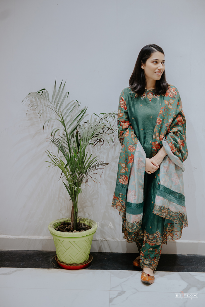 Saloni Gaur in our Sheesham Urvi Kurta Set