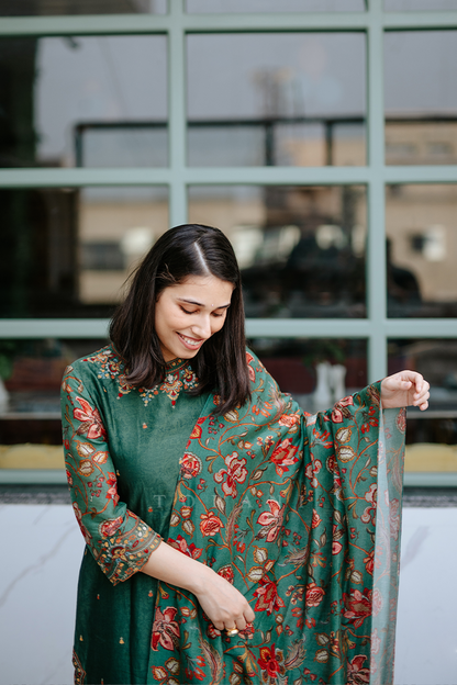 Saloni Gaur in our Sheesham Urvi Kurta Set