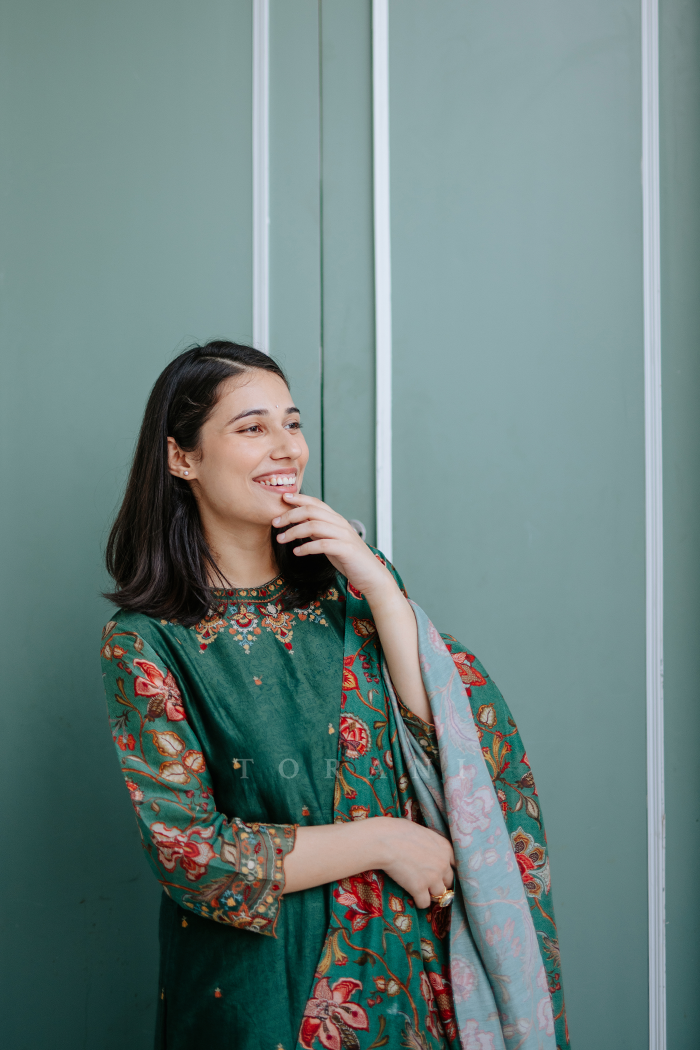 Saloni Gaur in our Sheesham Urvi Kurta Set