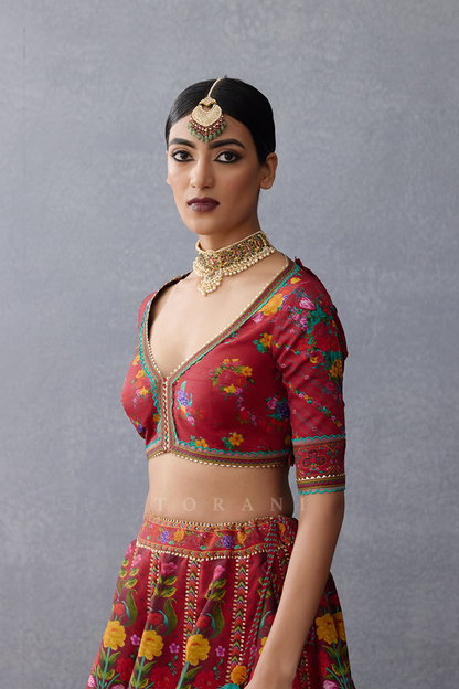 Dil Surkh Eedha Blouse