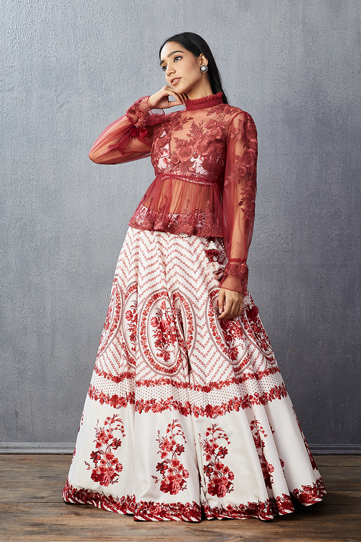Bhuri Gauraiya Poulami Lehenga Set