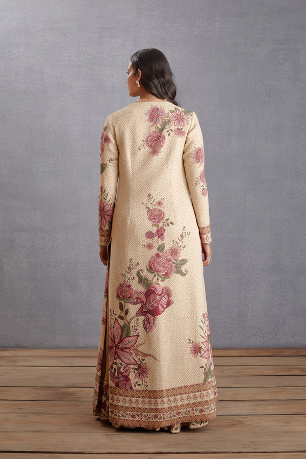 Kasturi Dhuni Jacquard Jacket Set