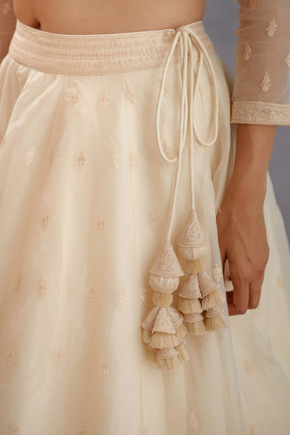 Mogra Rubani Lehenga Set