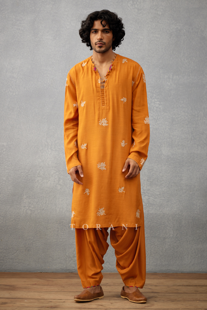 Narangi Afsal Kurta Set