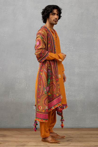 Narangi Afsal Kurta Set