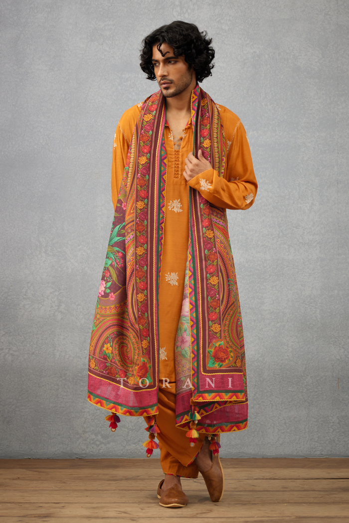 Narangi Afsal Kurta Set