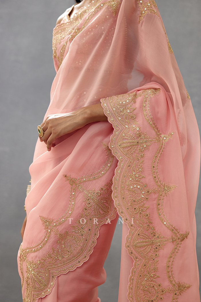 SALE - Gul-Mohar Idika Saree