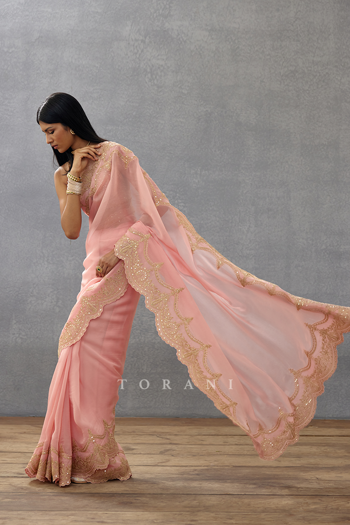 SALE - Gul-Mohar Idika Saree