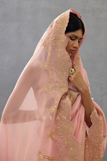 SALE - Gul-Mohar Idika Saree