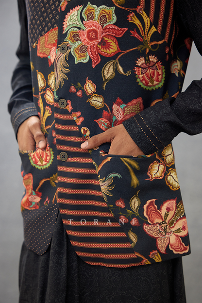 Siyah Yusuf Dhoti Set