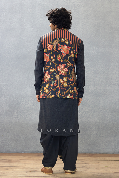 Siyah Yusuf Dhoti Set