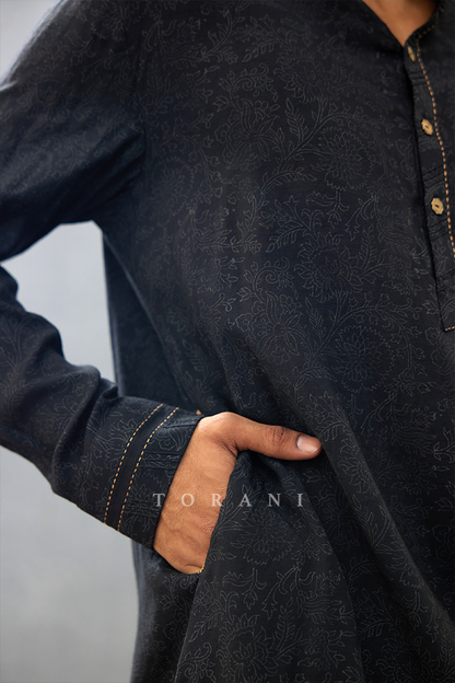 Siyah Yusuf Dhoti Set