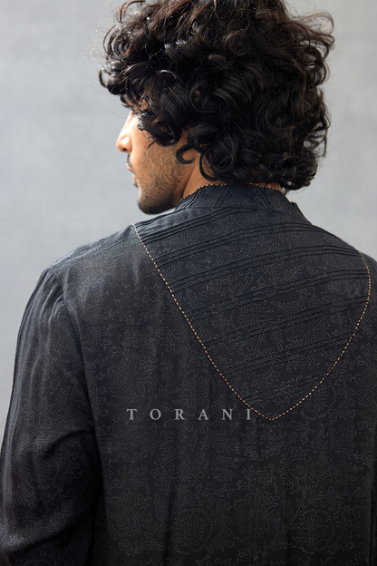 Siyah Yusuf Dhoti Set