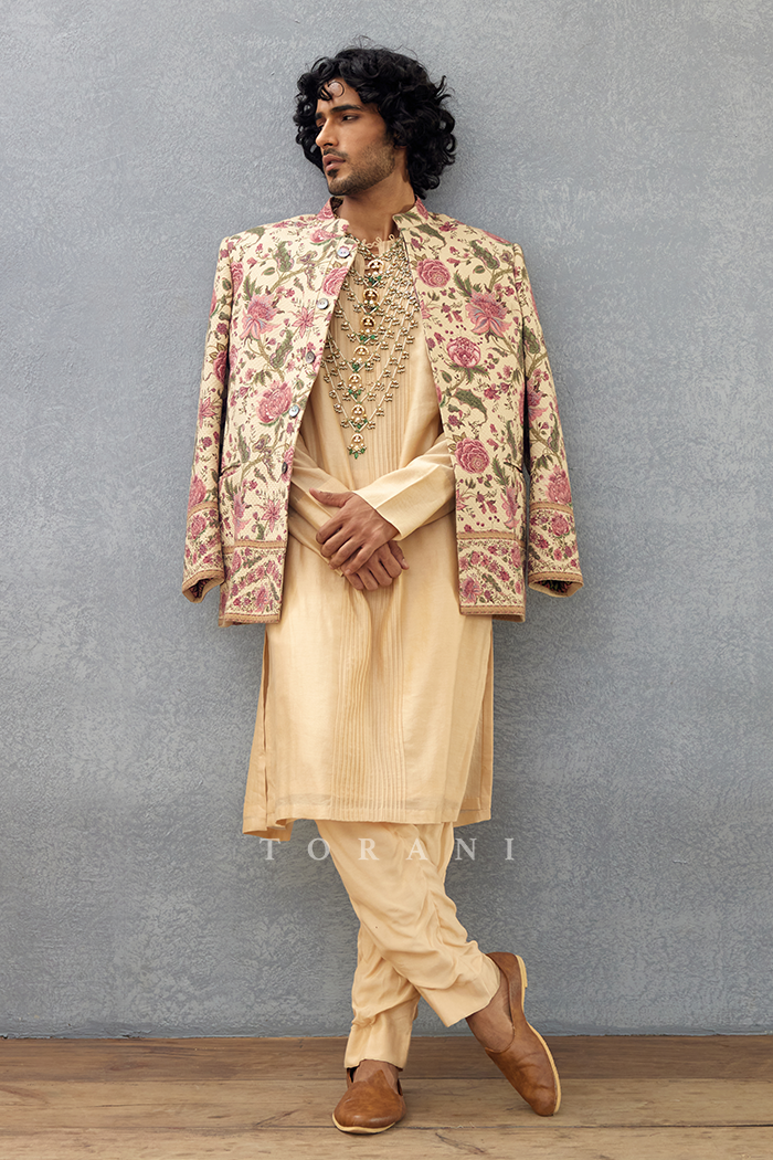 Kasturi Mehtab Jacket Set