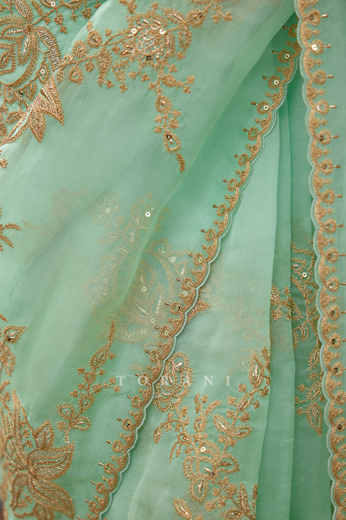 Gul-Neer Daavya Saree