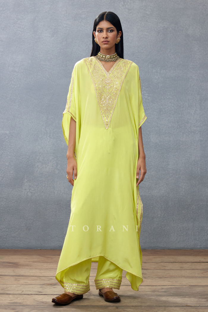 Gul-Mina Ashni Kaftan Set