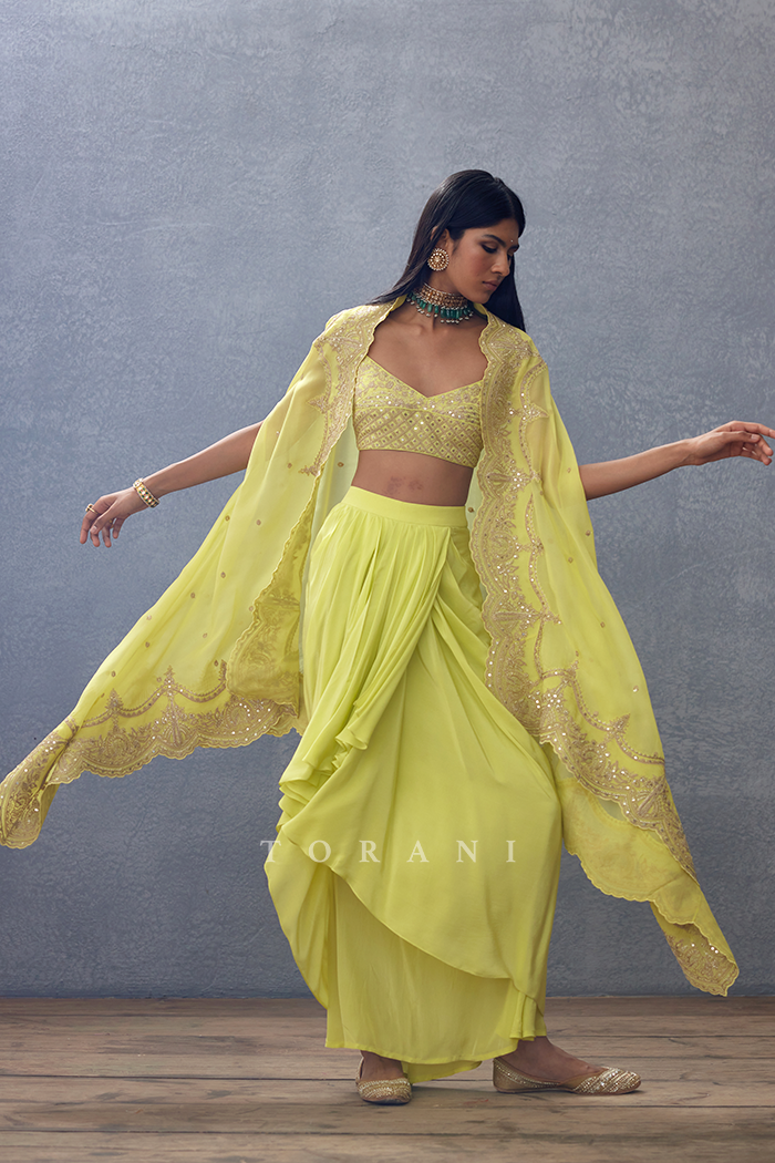 Gul-Mina Zuri Cape Set