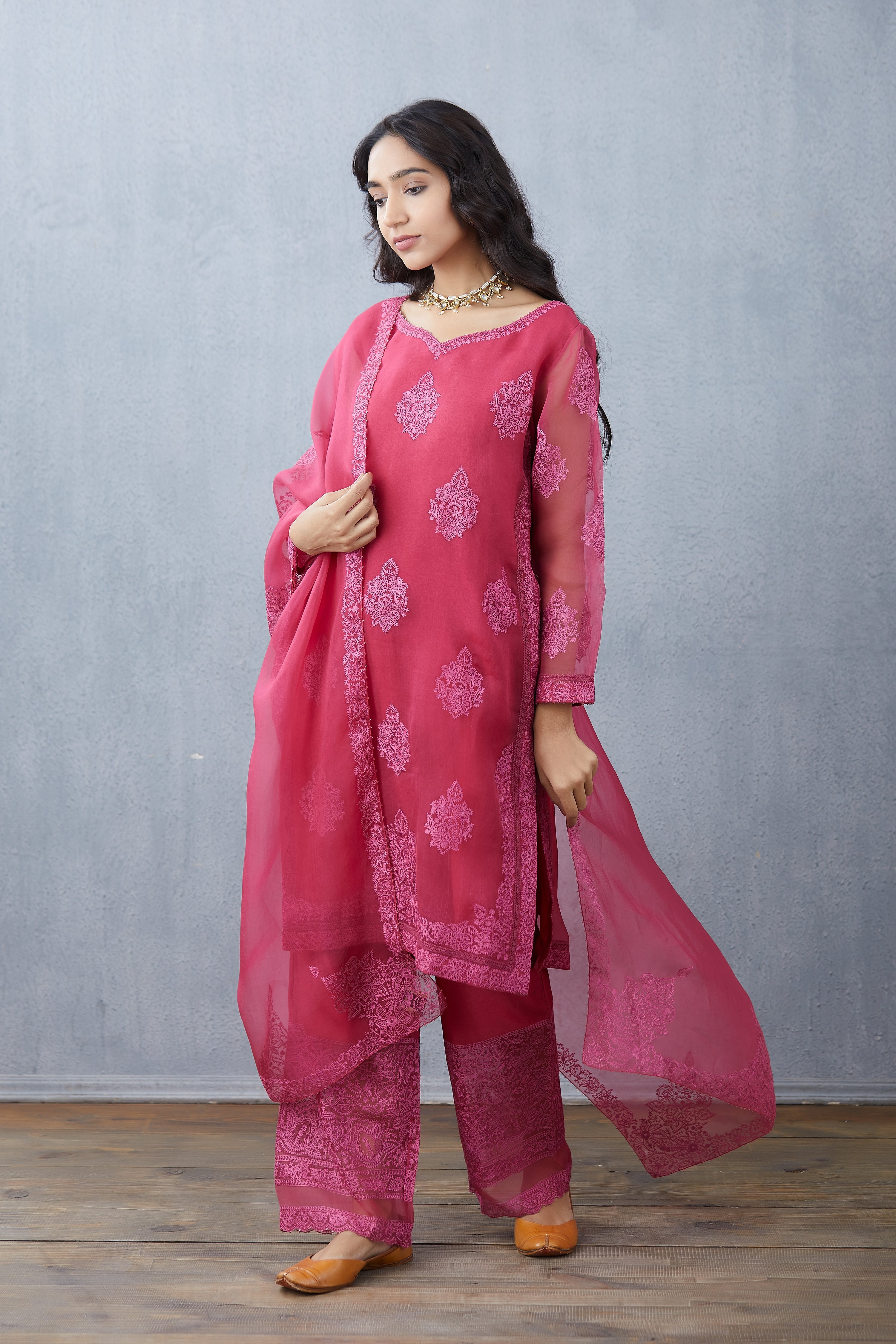 SALE - Gulkand Aadrita Kurta Set