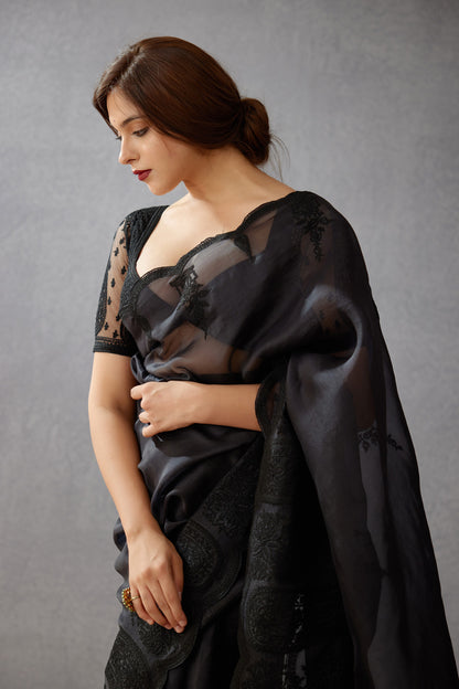 Shab Geetika Black Saree from Torani