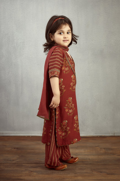 SALE - Gudhal Barkha Kurta Set