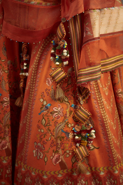 Narangi Sibani Lehenga Set