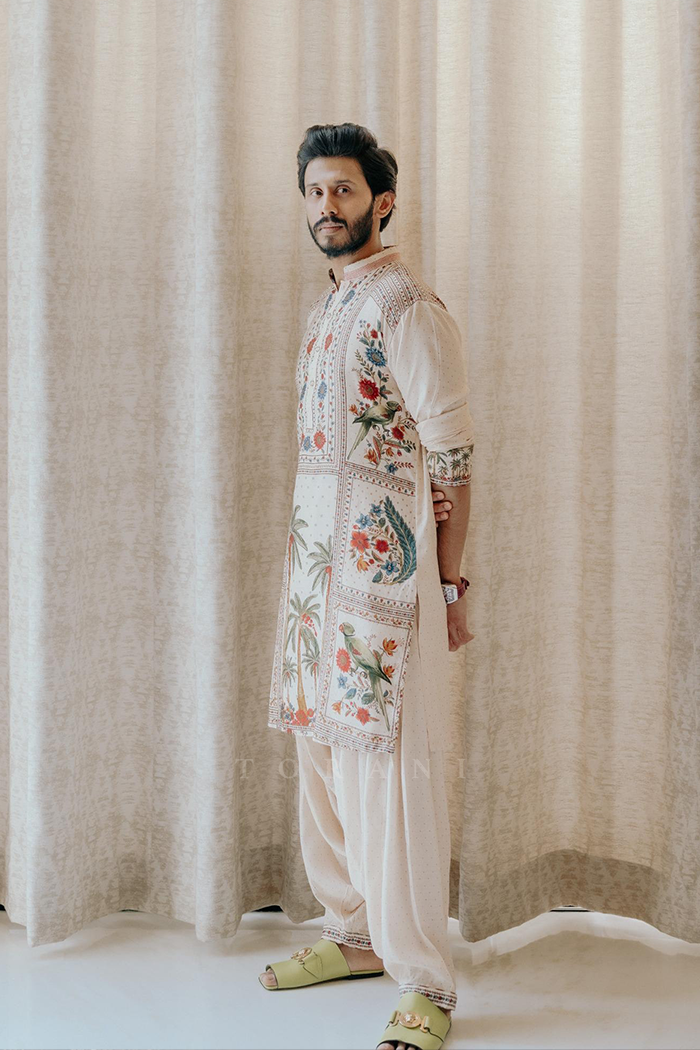 Ruthwik Reddy in our Badami Ashfaq Kurta Set
