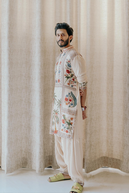 Ruthwik Reddy in our Badami Ashfaq Kurta Set
