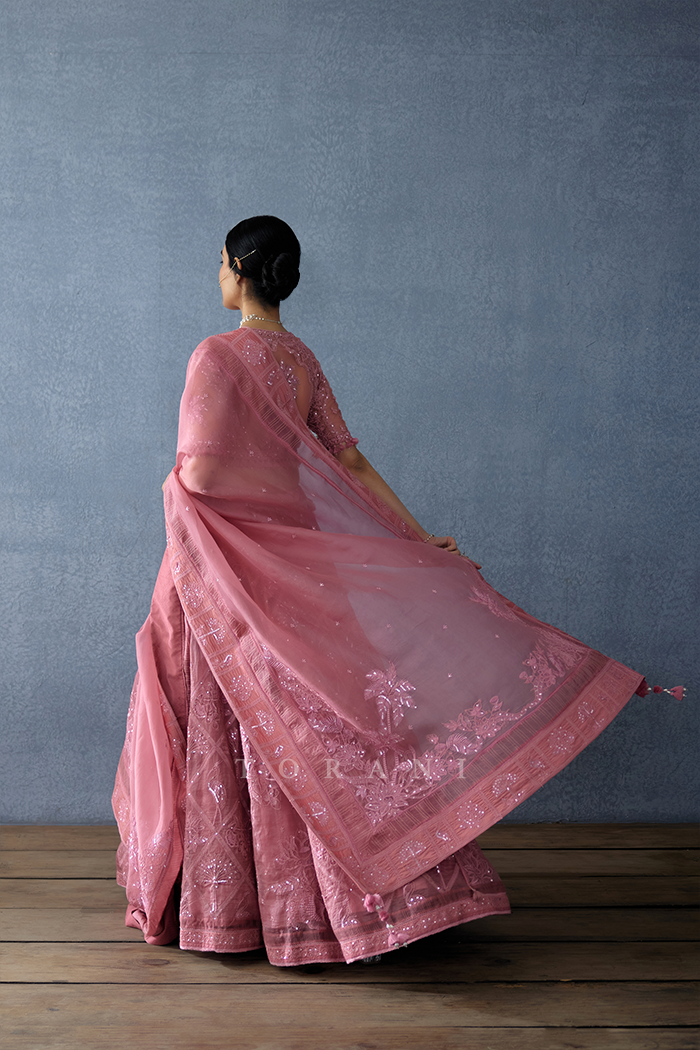 Gulkand Pankhuri Lehenga Set