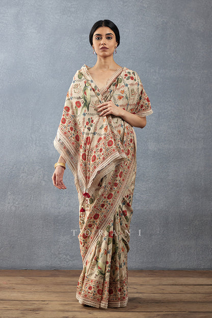 Badami Phoolan Saree