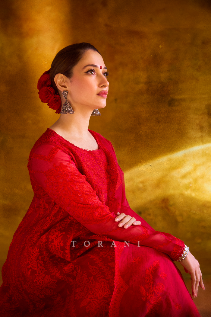 Tamannaah Bhatia in our Dil Surkh Kiran Anarkali Set