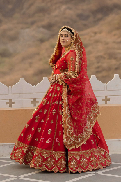 Nikita gadhavi in our Shamse Reia Mariam Lehenga set