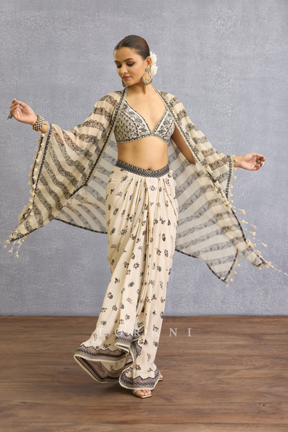 Kalamkari Zaira Cape Set