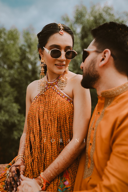 Isha gupta in Our Dil Seher Sejal Lehenga Set