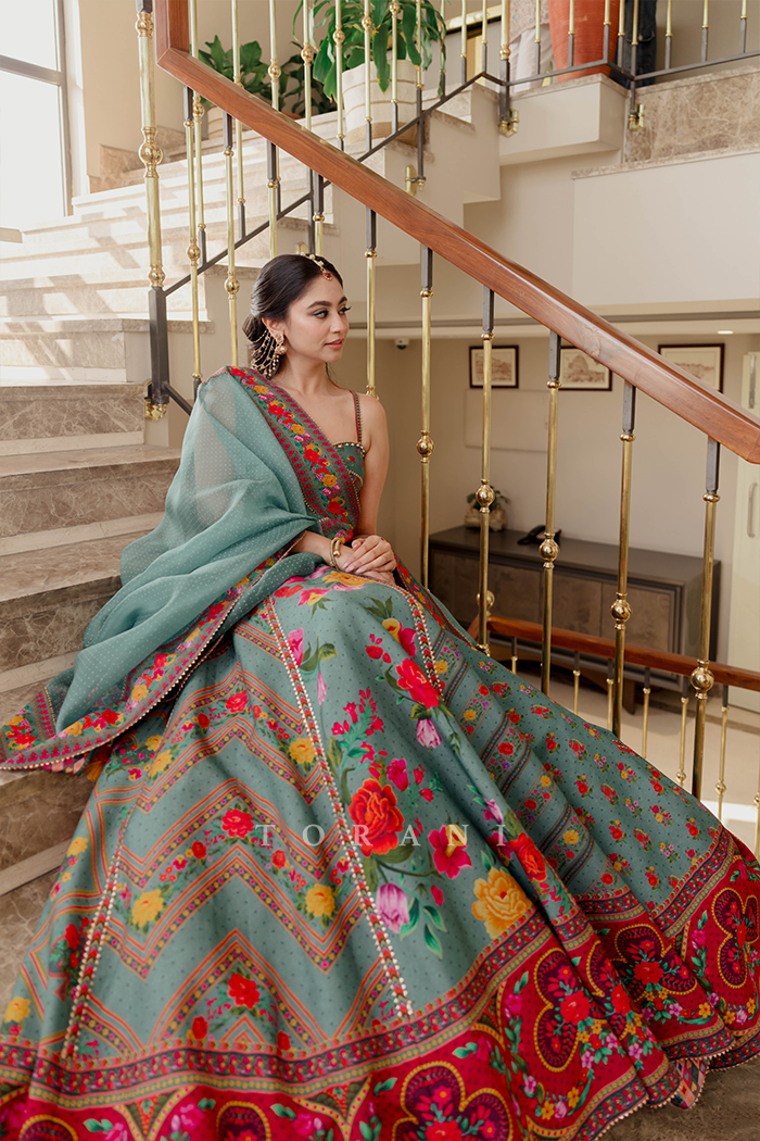 Rashika Gosain  in our Dil Nawaz Zarqa Lehenga Set